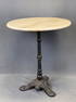 Marble Top French Bistro Style Table