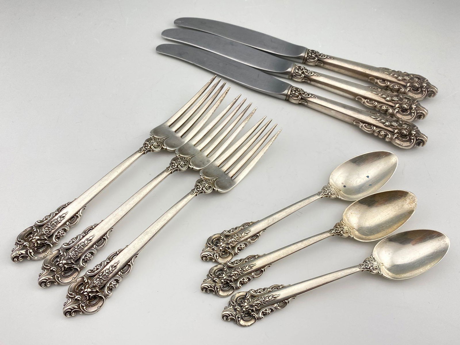 Wallace Sterling Silver flatware, 304.5g (1 of 11)