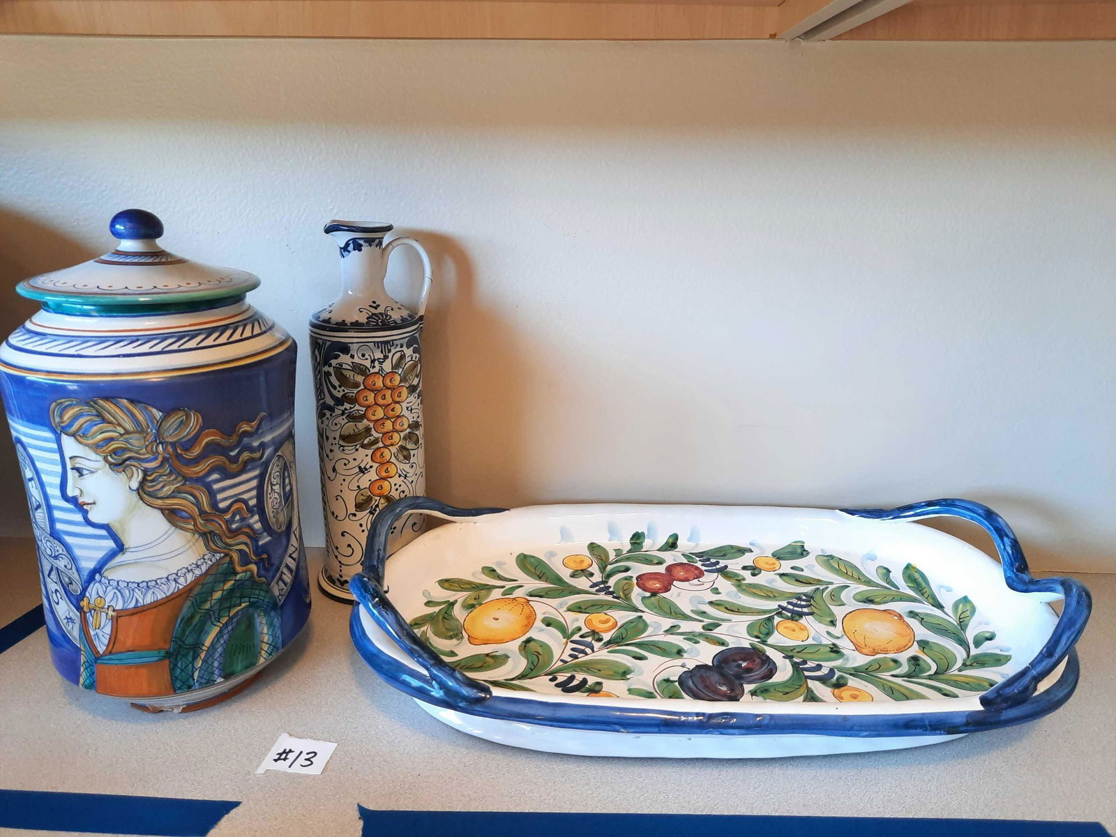 3 Pieces of colorful pottery (1 of 12)