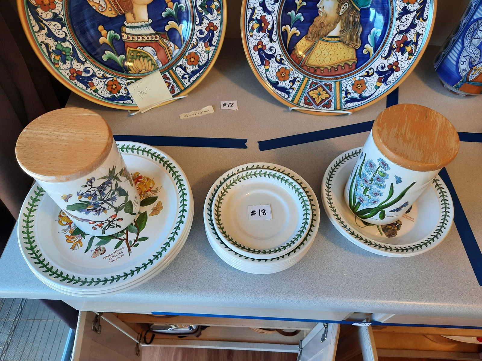 Botanic Garden canisters, includes 4 dinner plates (1 of 12)