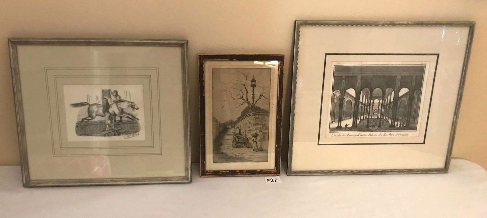 Lot of three European etchings (1 of 7)