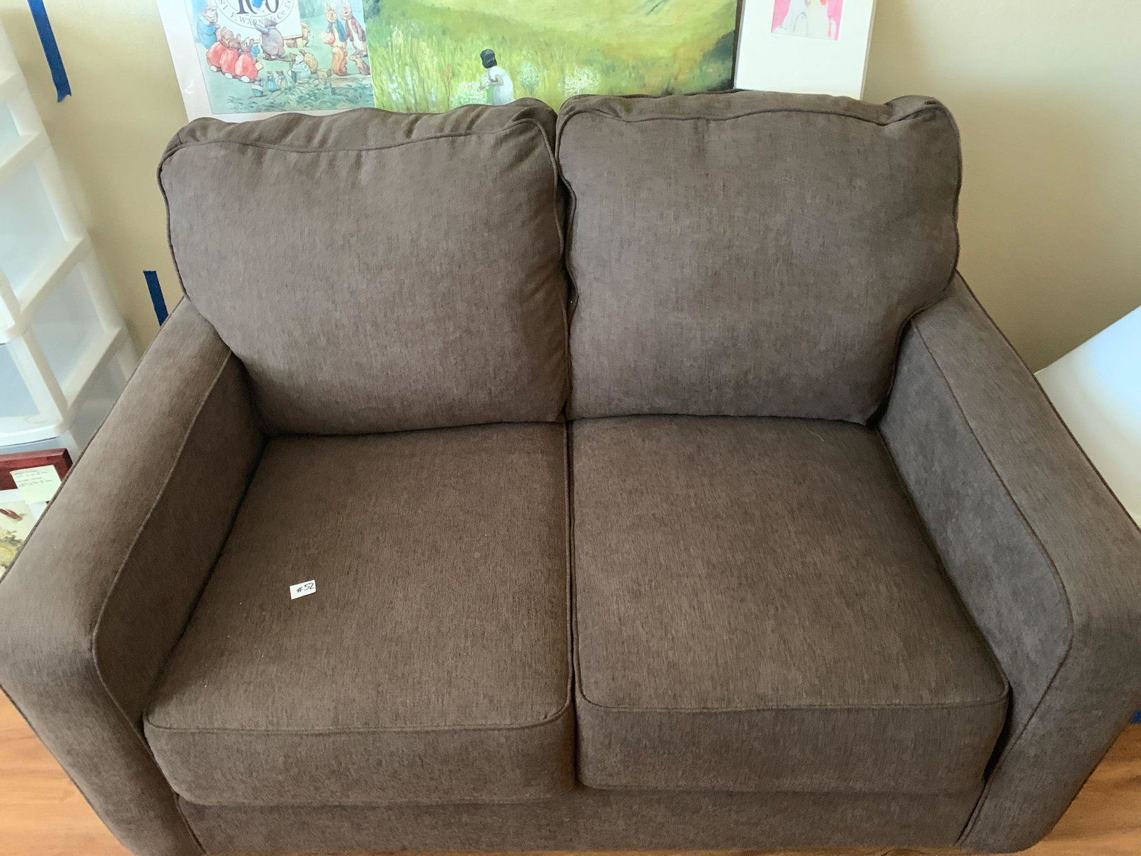 Brown loveseat: Brown loveseat NO Shipping