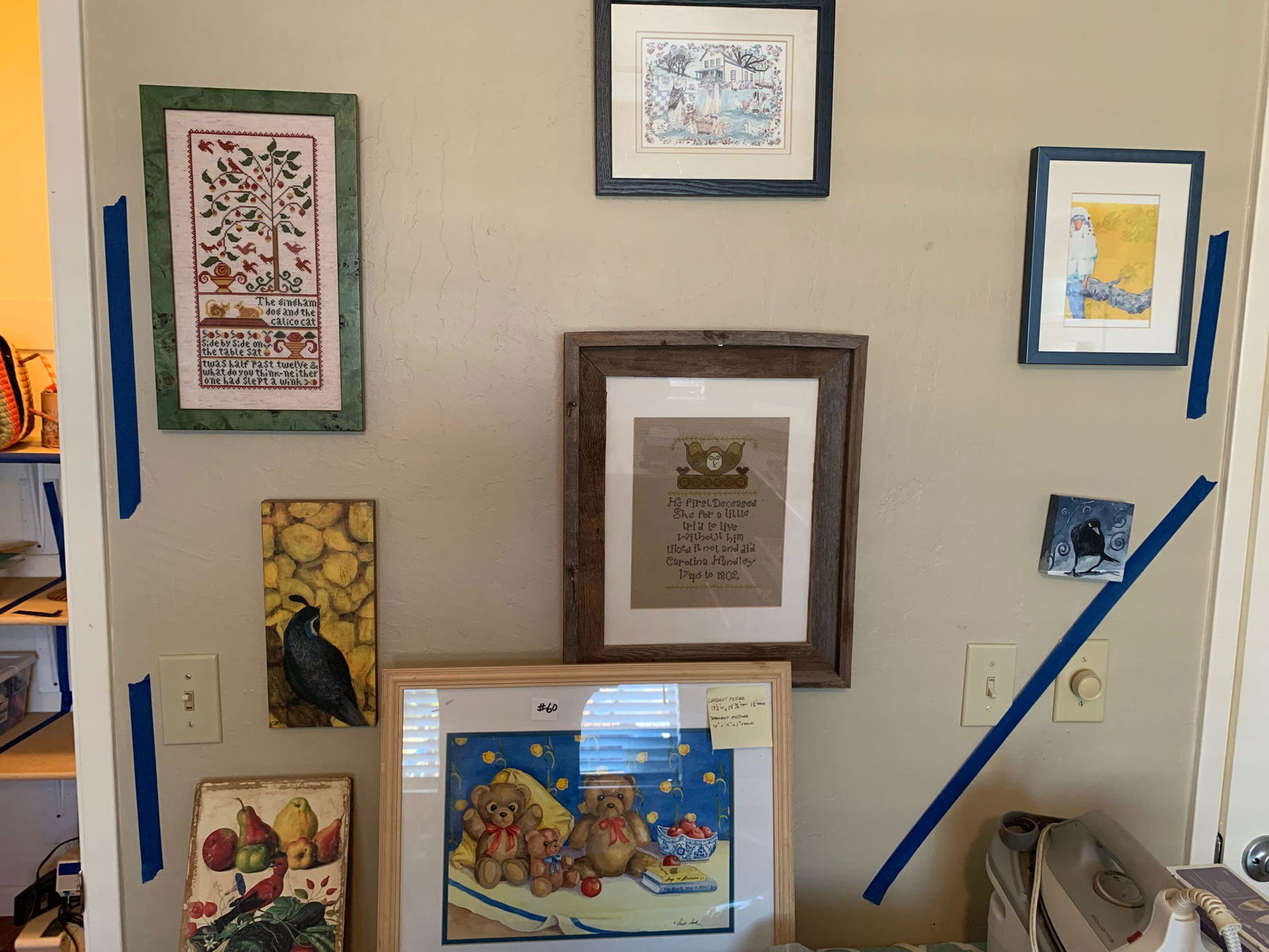 Eight miscellaneous artwork and frames (1 of 4)