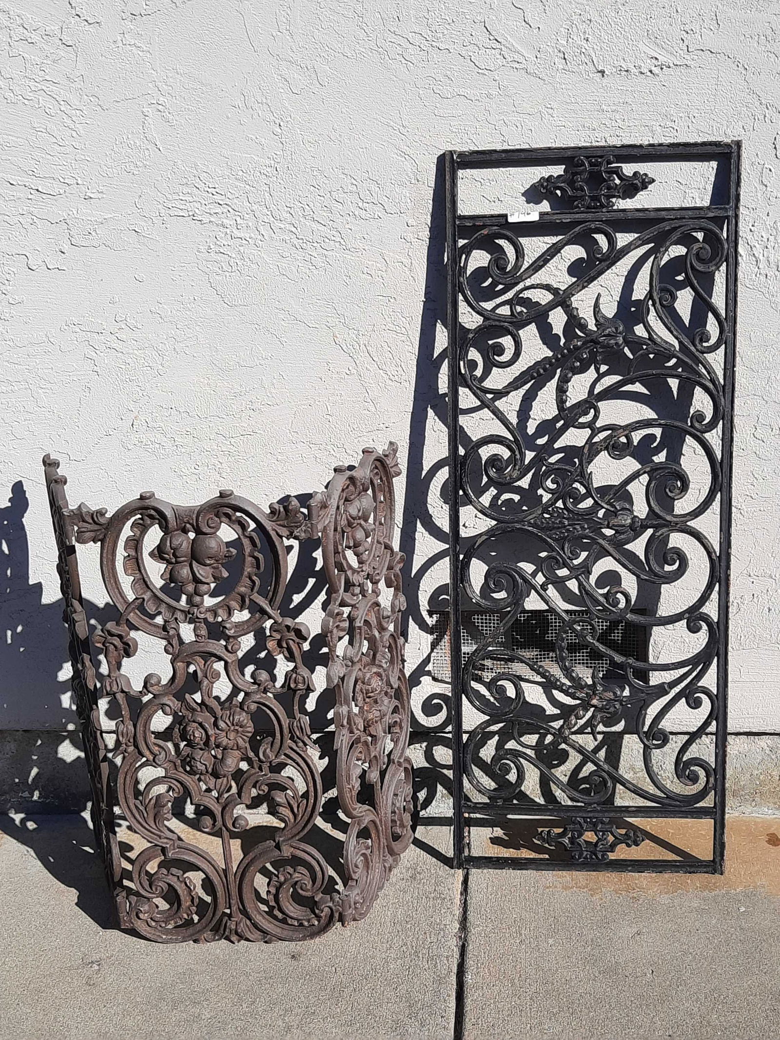 Cast Iron Fire Screen and Panel (1 of 5)