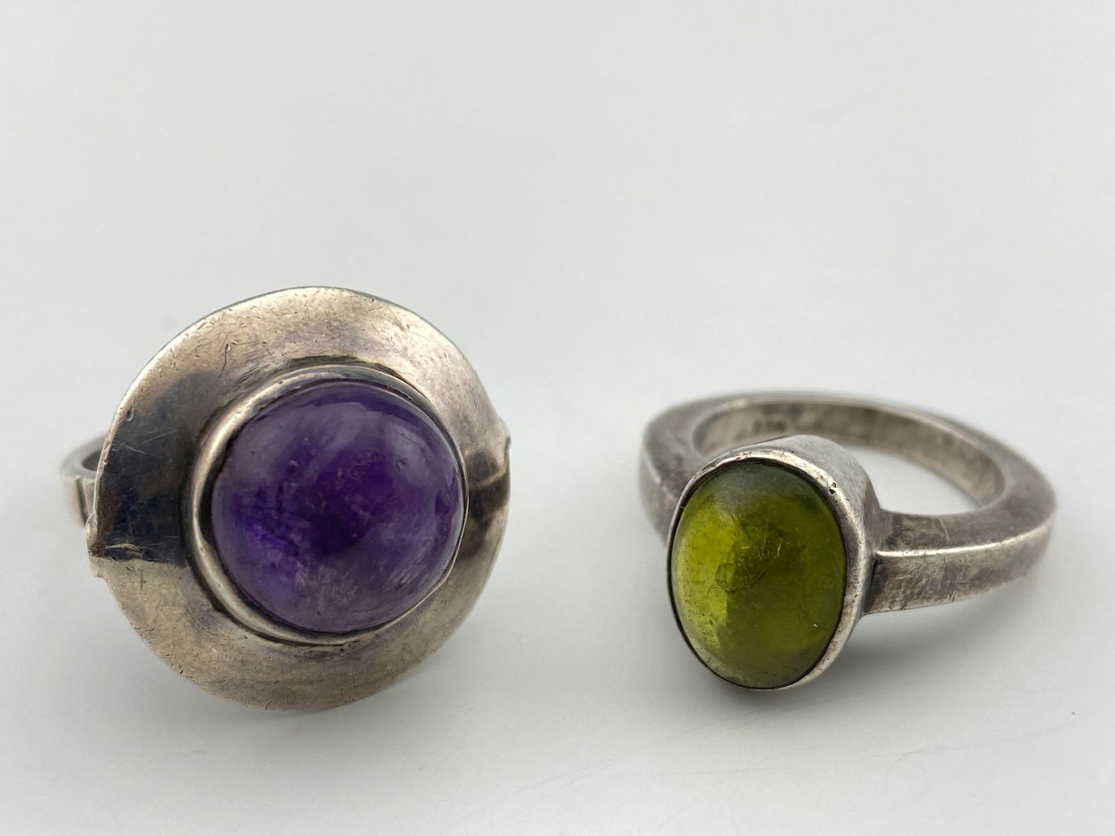 Amethyst And Peridot Sterling Silver Rings (1 of 8)