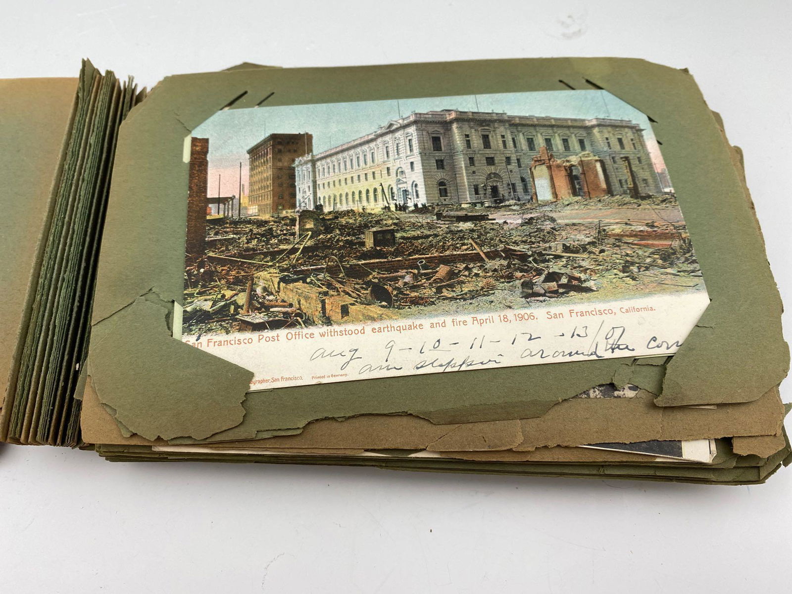 Antique Postcard Album Containing 1906 Earthquake, San (1 of 17)