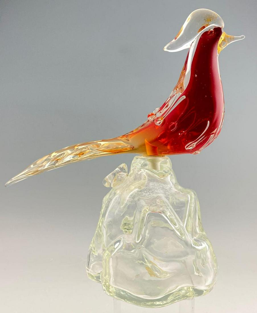 Vintage Two Pieceâ Murano Glass Bird (1 of 11)