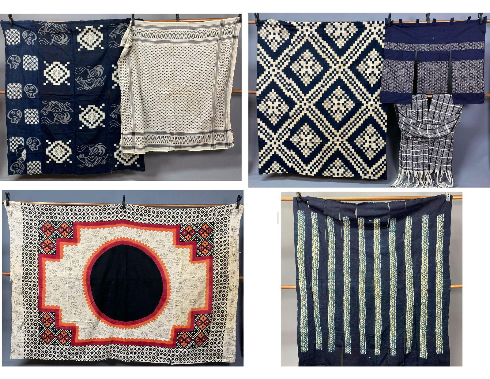 Lot Of Handwoven Tribal Textiles, Including Indigo (1 of 20)