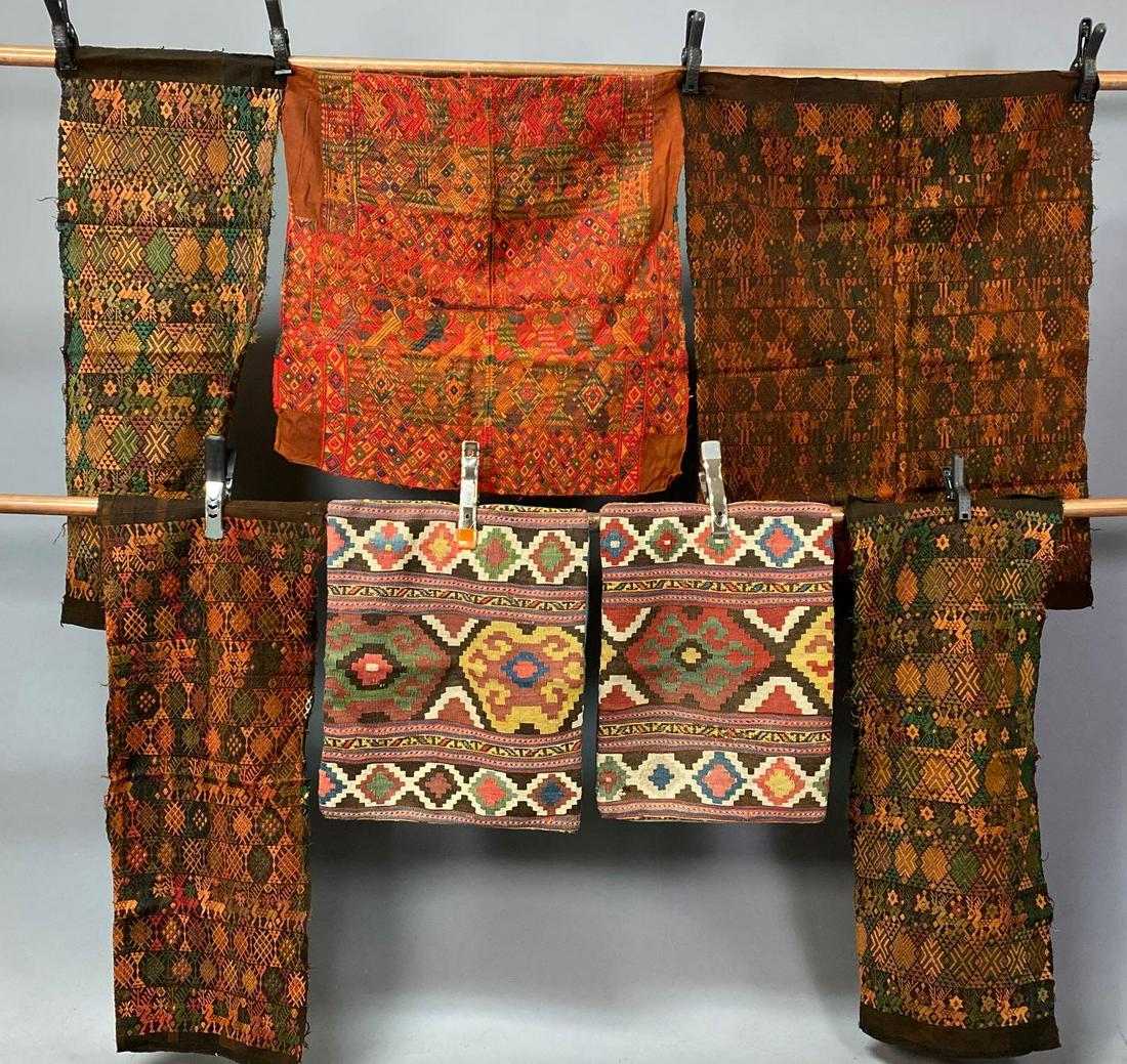 Lot Of Handwoven Tribal Textiles, Possibly Turkish, (1 of 12)