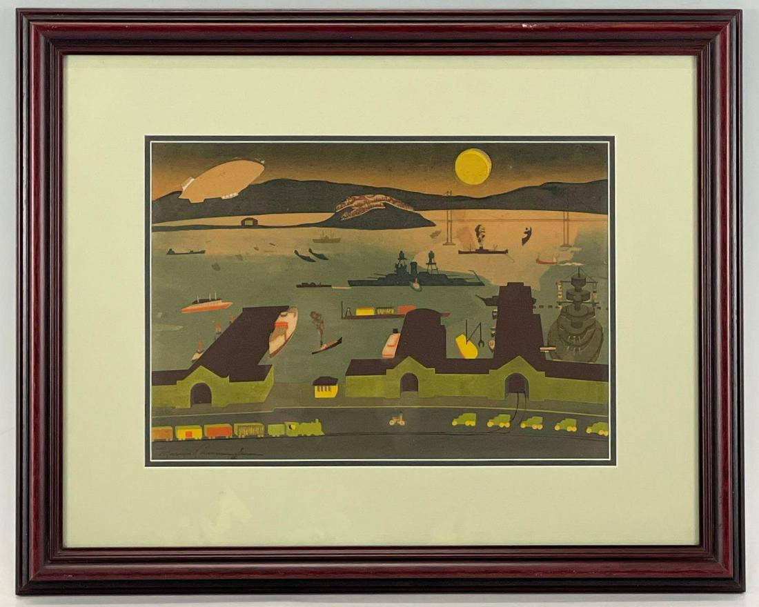 Marion Cunningham Silkscreen Of San Francisco (1 of 6)