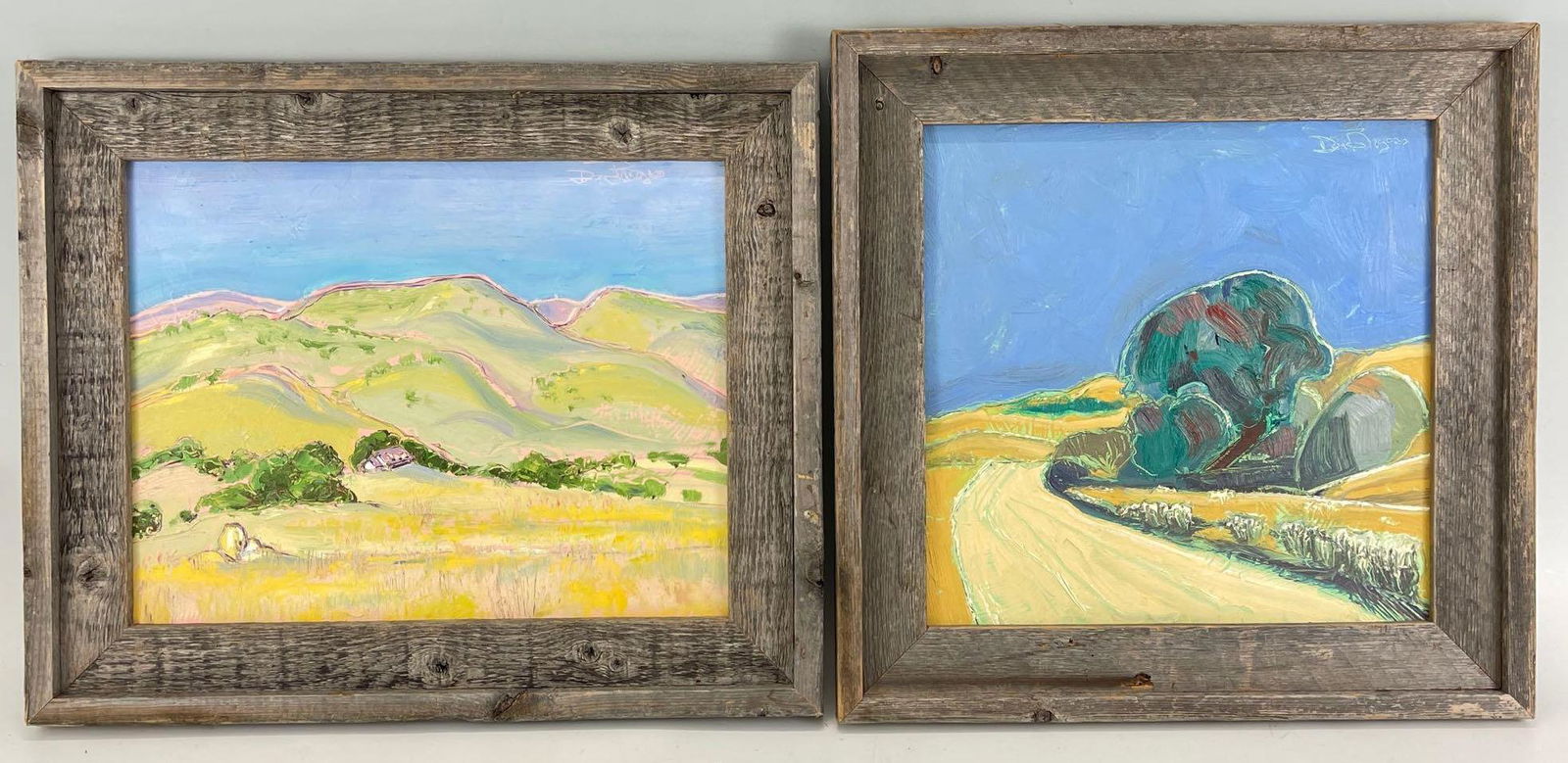 Pair Of California Impressionist Plein Aire Landscapes (1 of 10)
