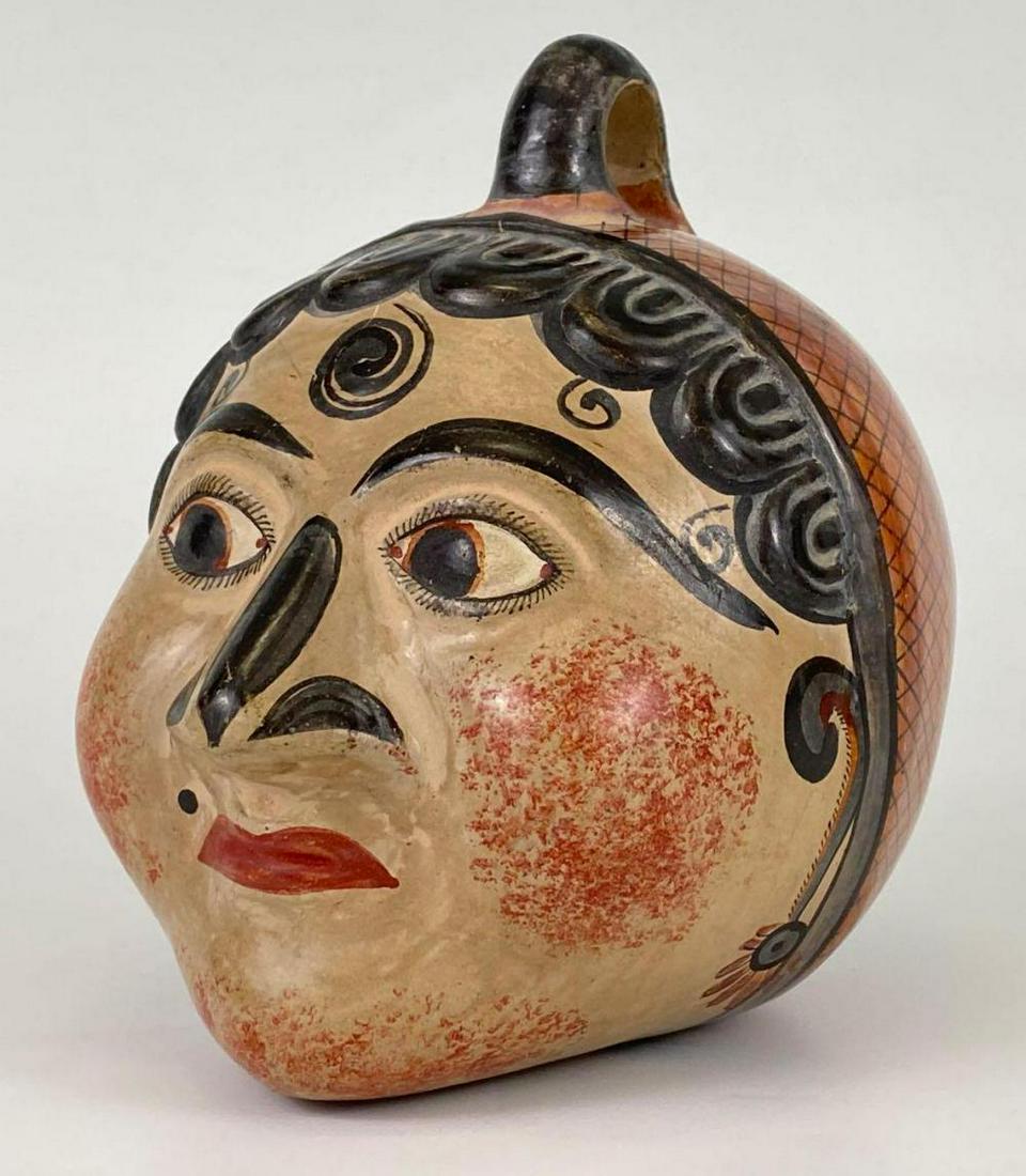 Vintage Mexican Tonala Head Bank (1 of 5)