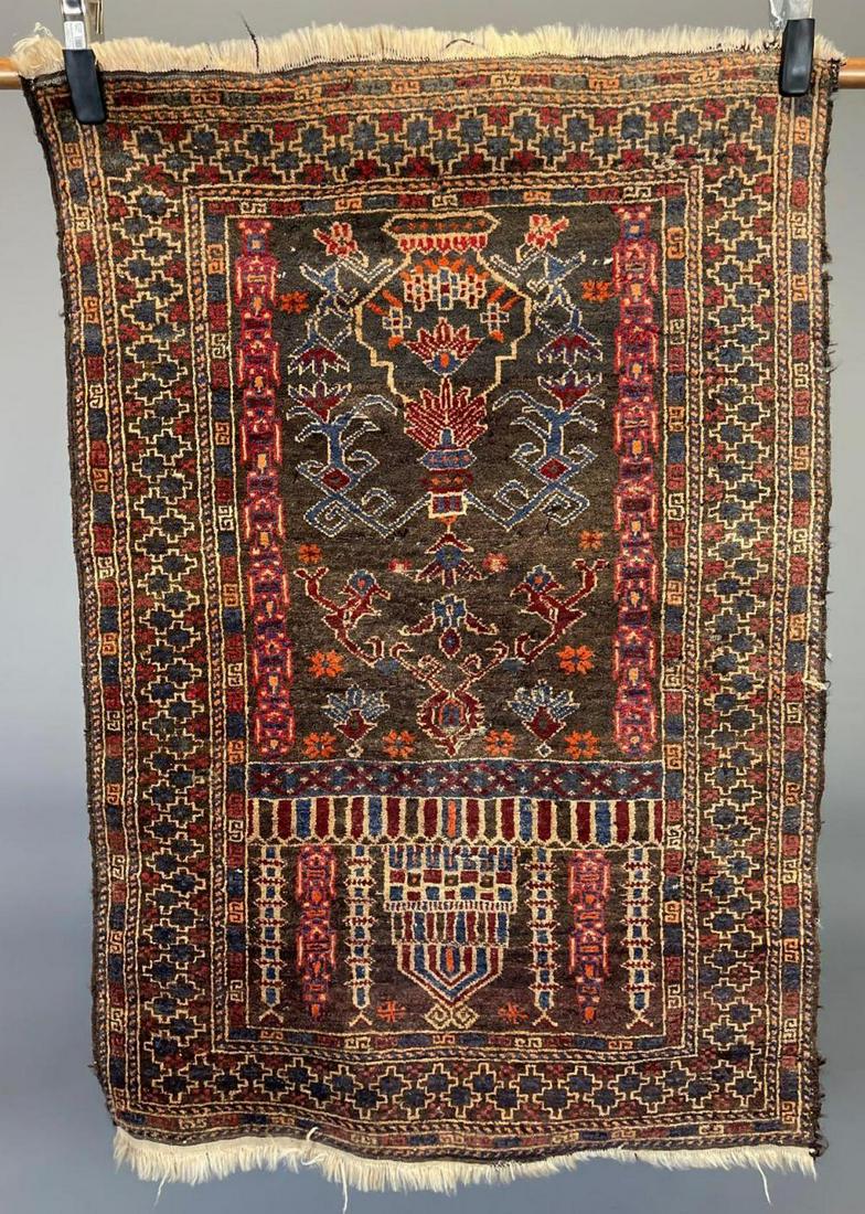 Older Persian Prayer Rug: Older Persian Prayer Rug. Measures Approximately 45 x 31 in.
