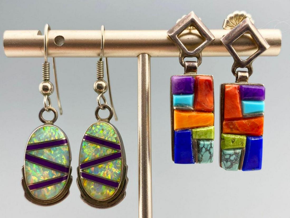 Two Pair Of Native American Earrings (1 of 7)
