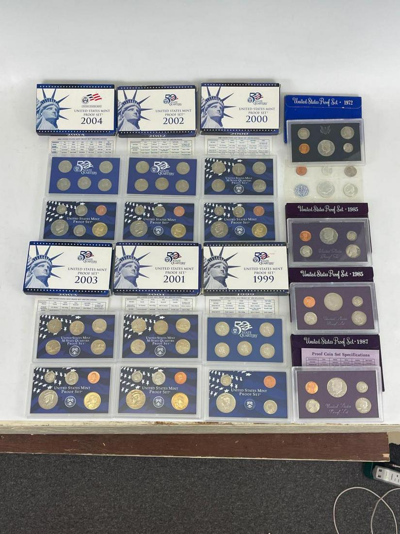 16 US Mint Proof Sets, 1972-2020 (1 of 20)