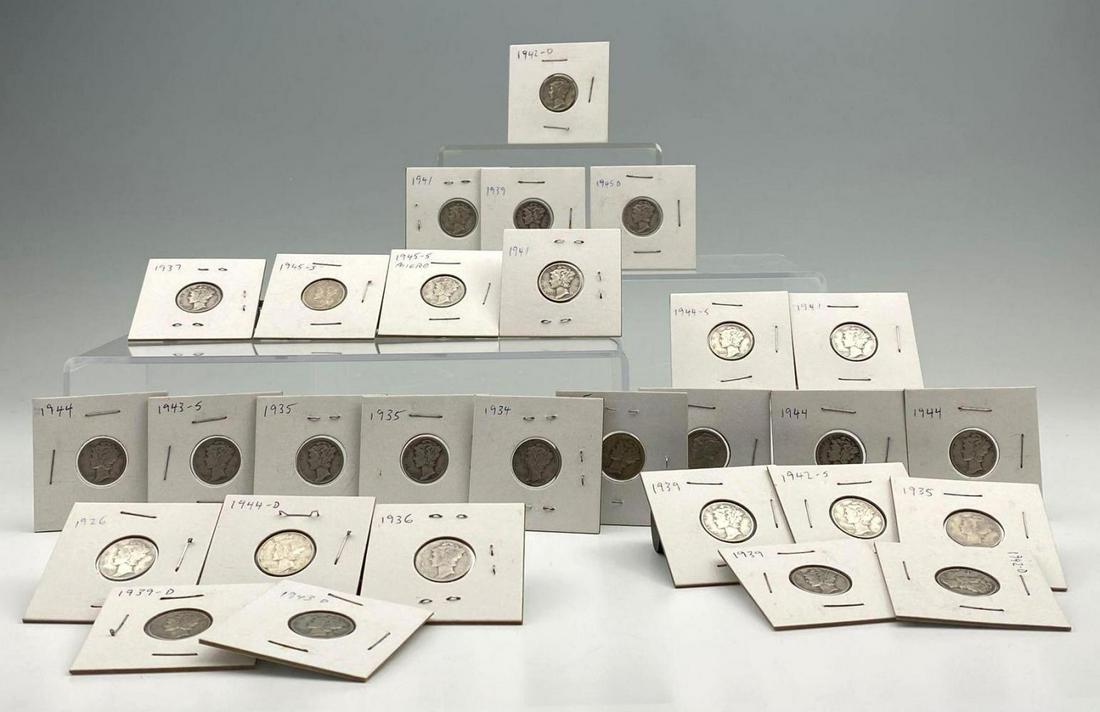 29 Mercury Dimes (1 of 13)