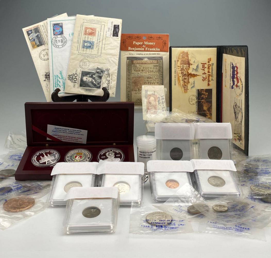 80 + Coins, Currency, and Stamp Collection (1 of 19)