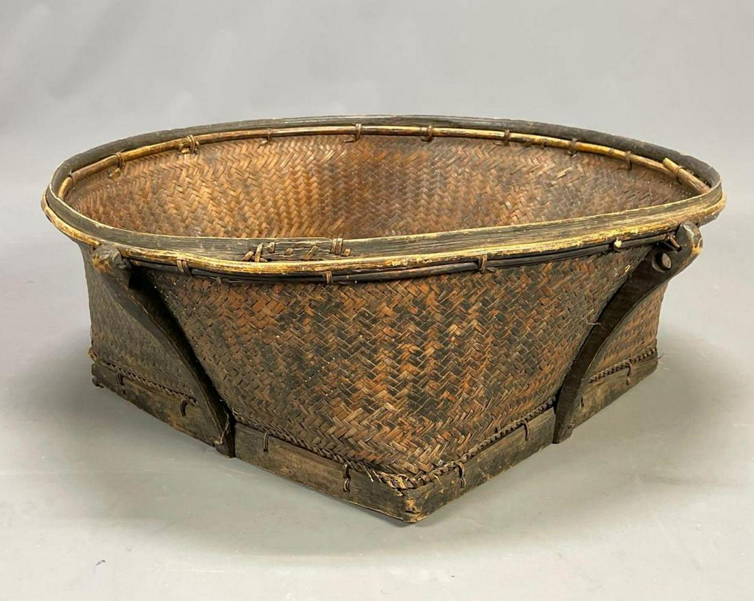 Large Southeast Asian Hill Tribe Basket (1 of 8)
