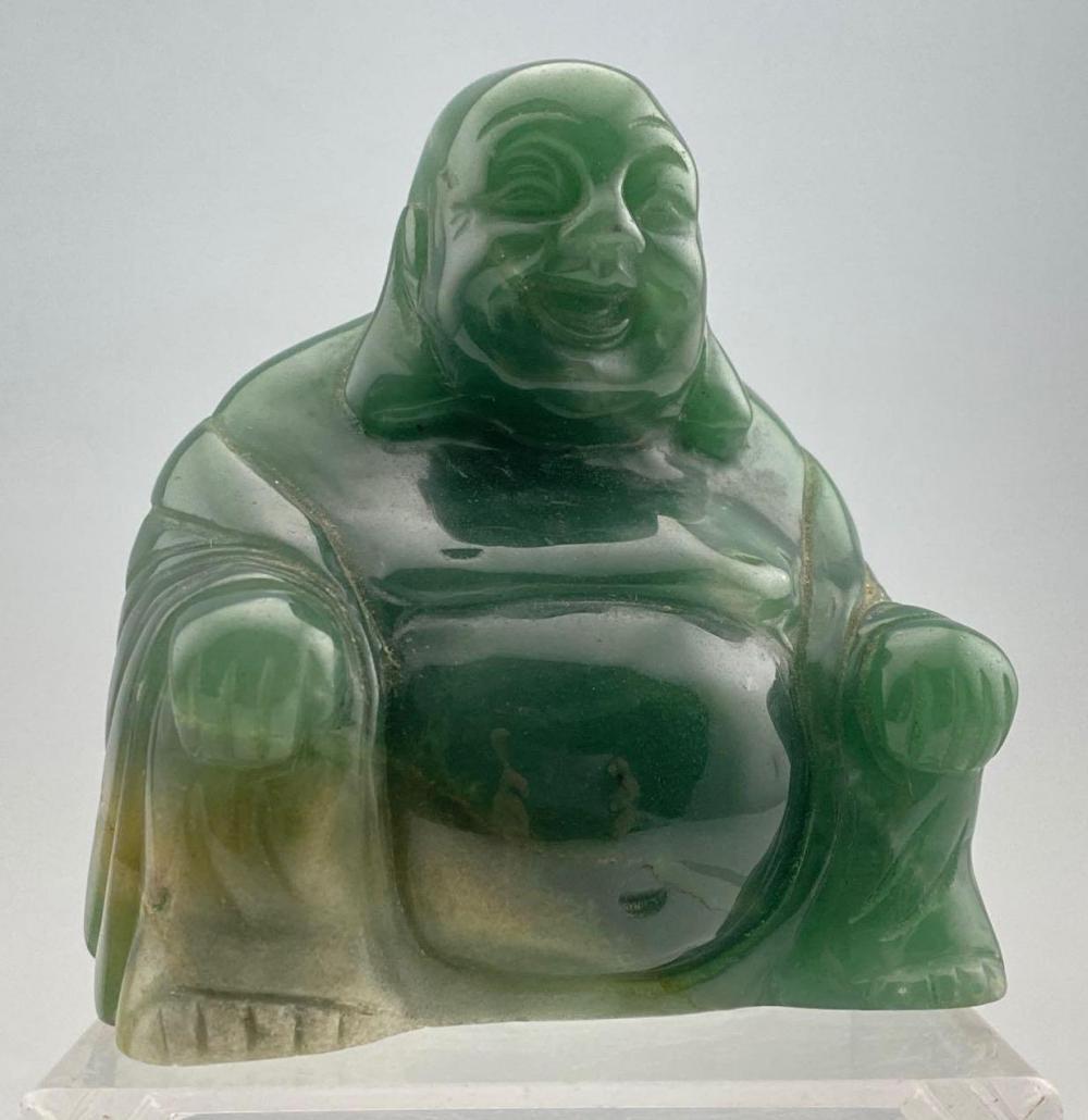 Small Carved Jade Buddha Statue (1 of 8)