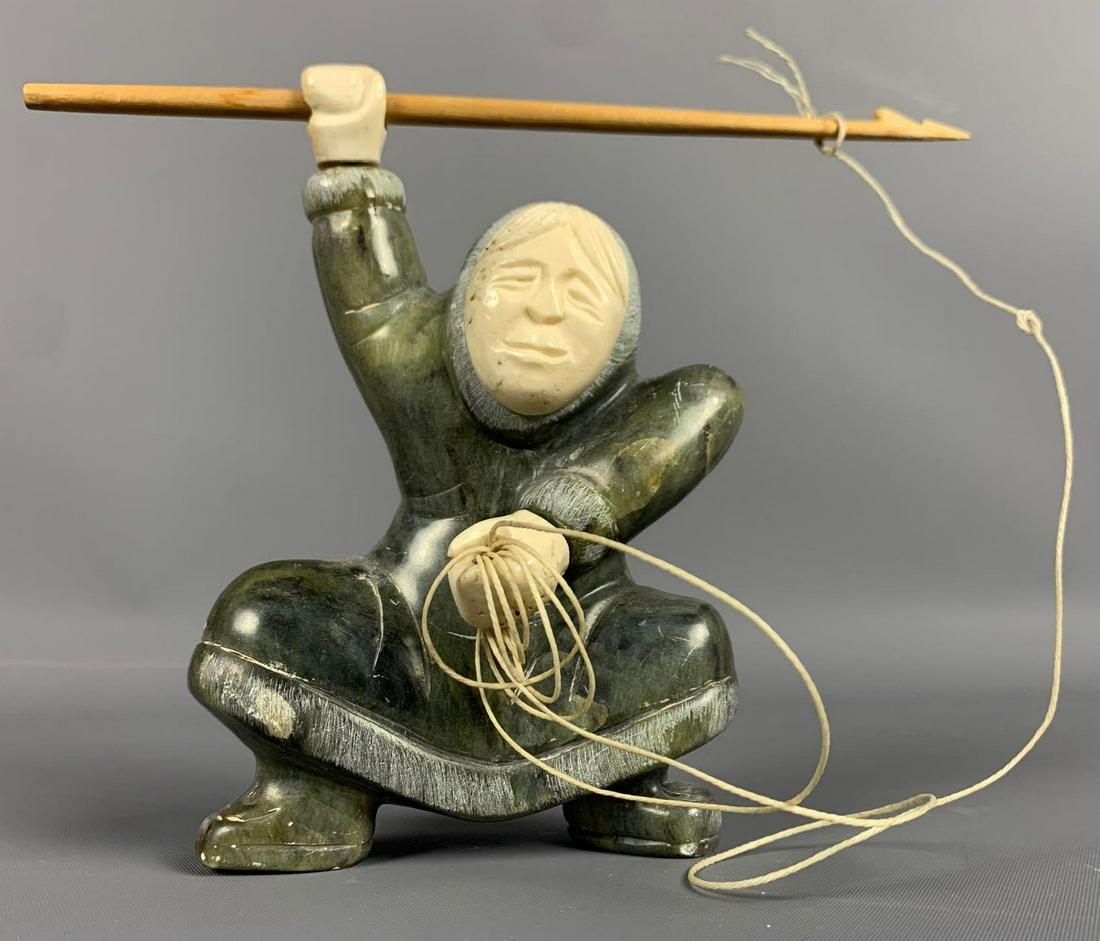Vintage Alaskan Jade Whaling Figure (1 of 11)