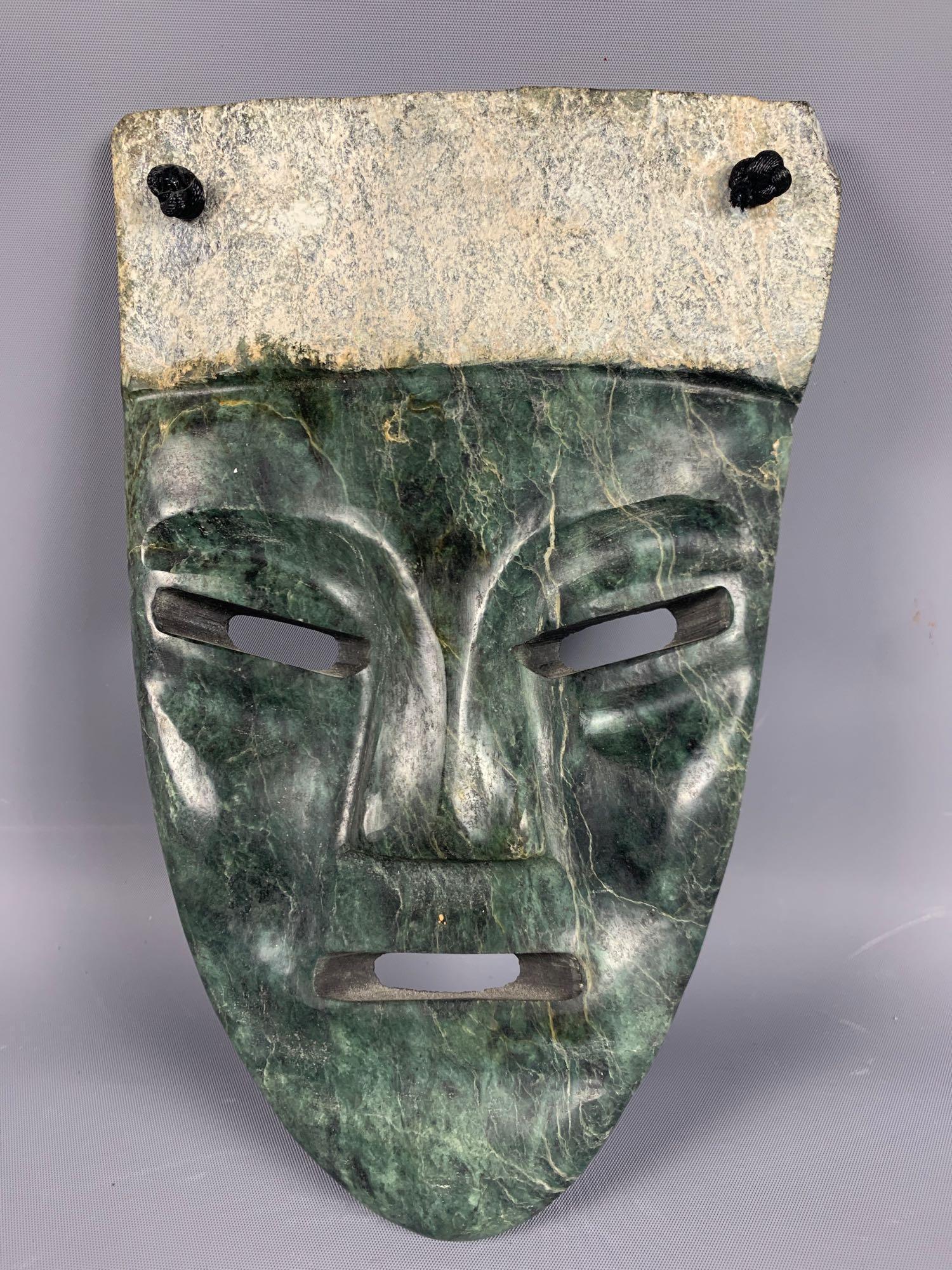 Stone hand carved mask (1 of 7)
