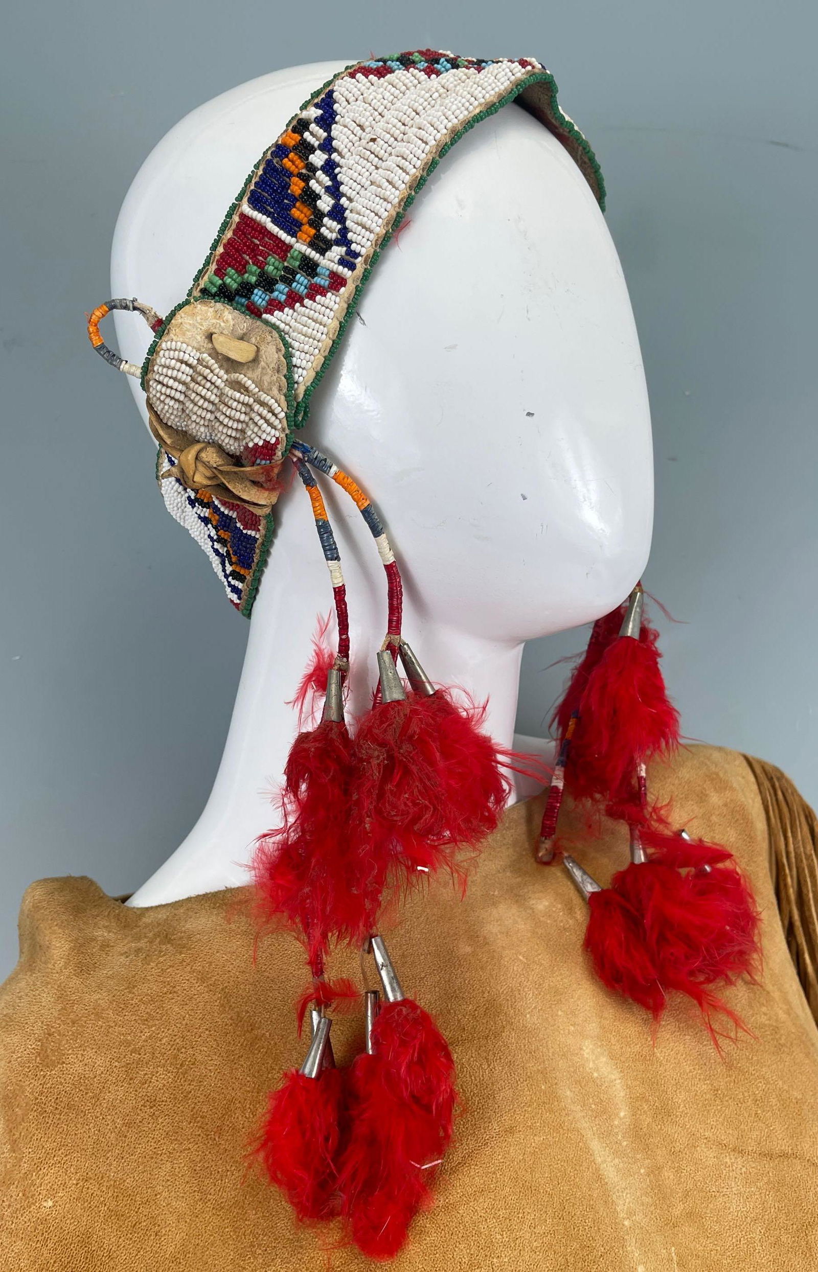 1920's-30's Sioux War Bonnet Brow Band (1 of 14)