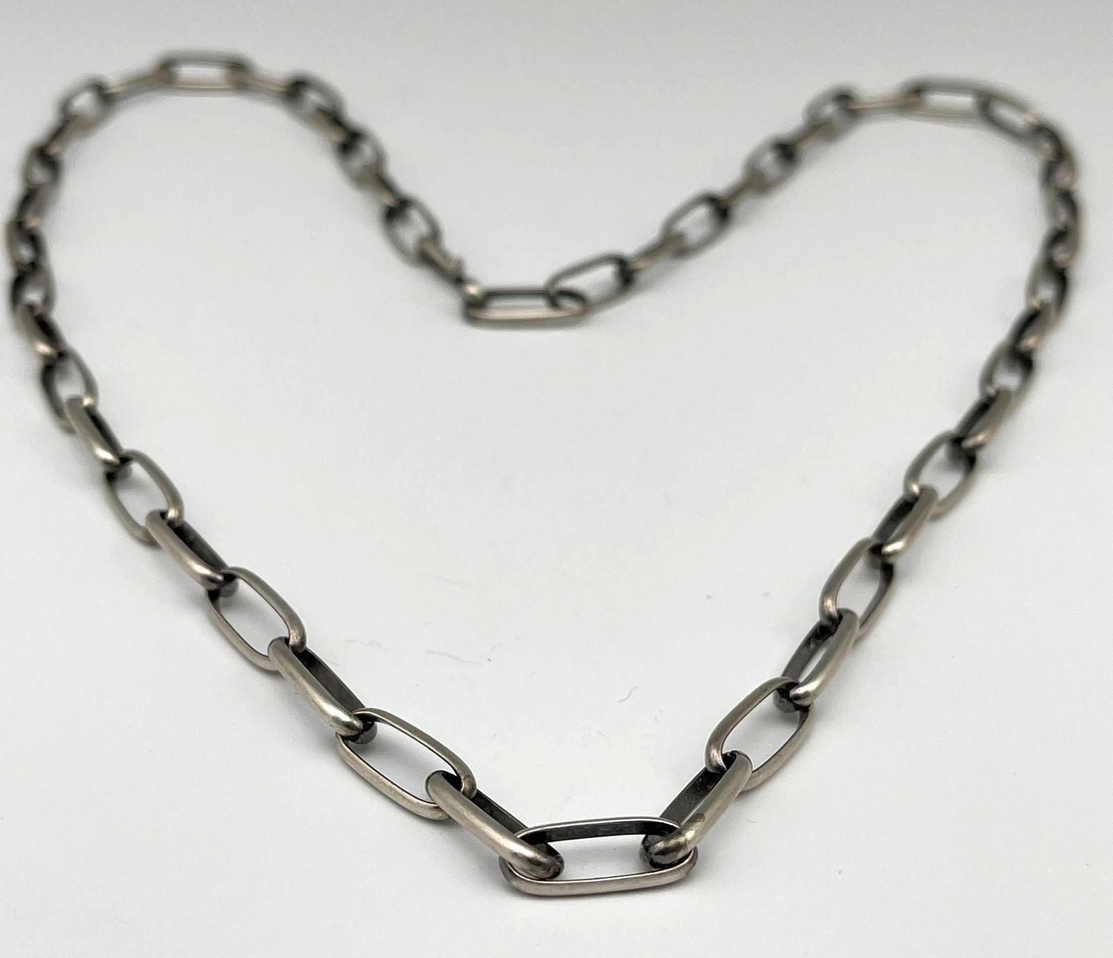 Navajo Sterling Silver Large Link Chain, 22.6 G (1 of 3)