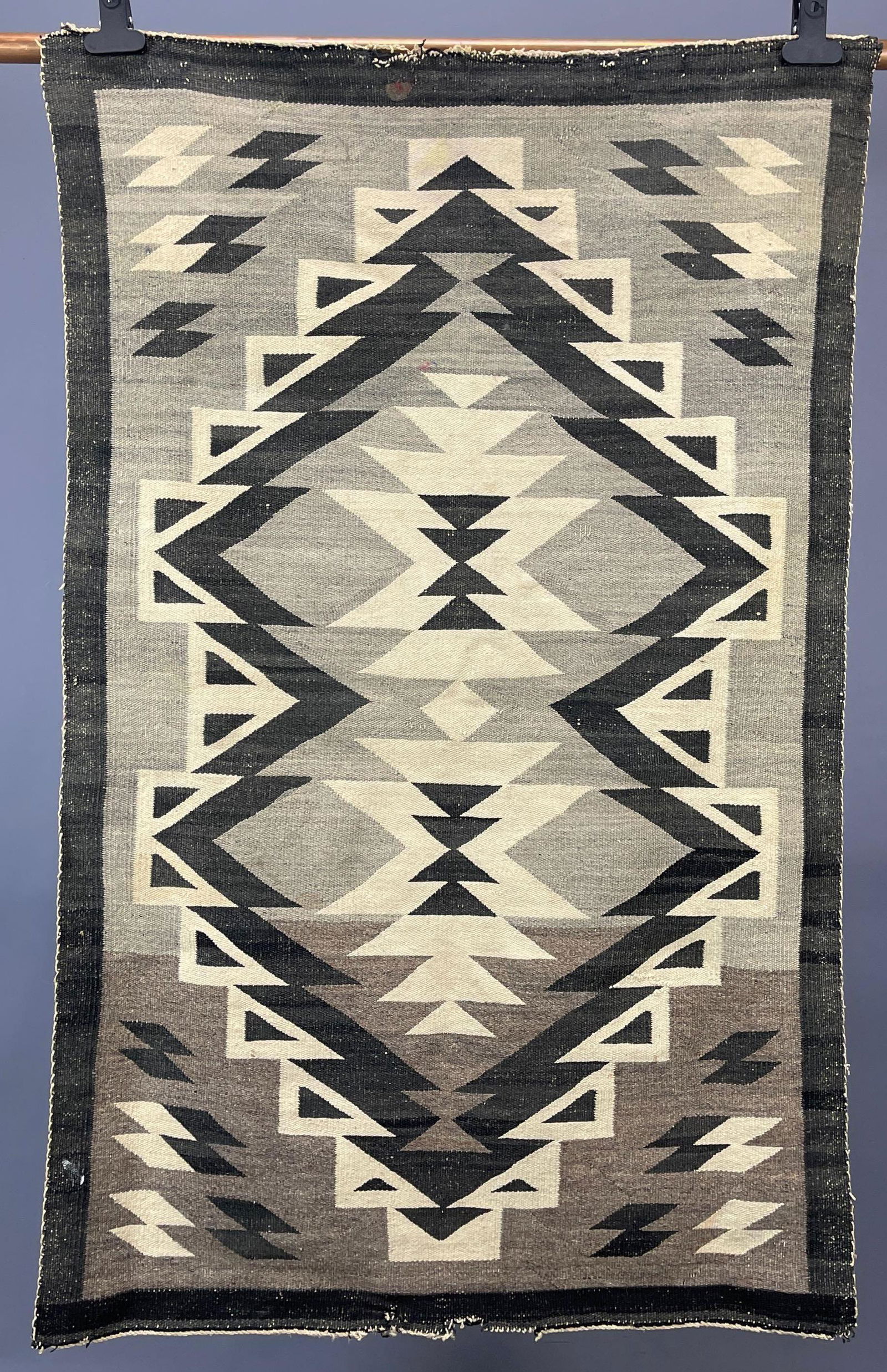 Late 19Th To Early 20Th Century Two Grey Hills Rug (1 of 12)