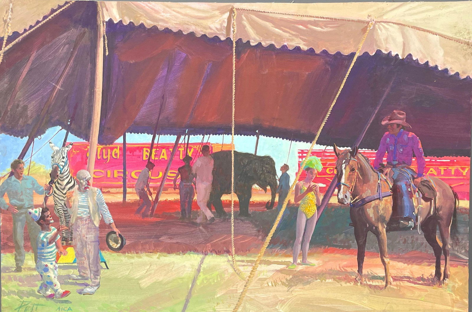 Donald "Putt" Putman American 1926-2007, Circus (1 of 9)