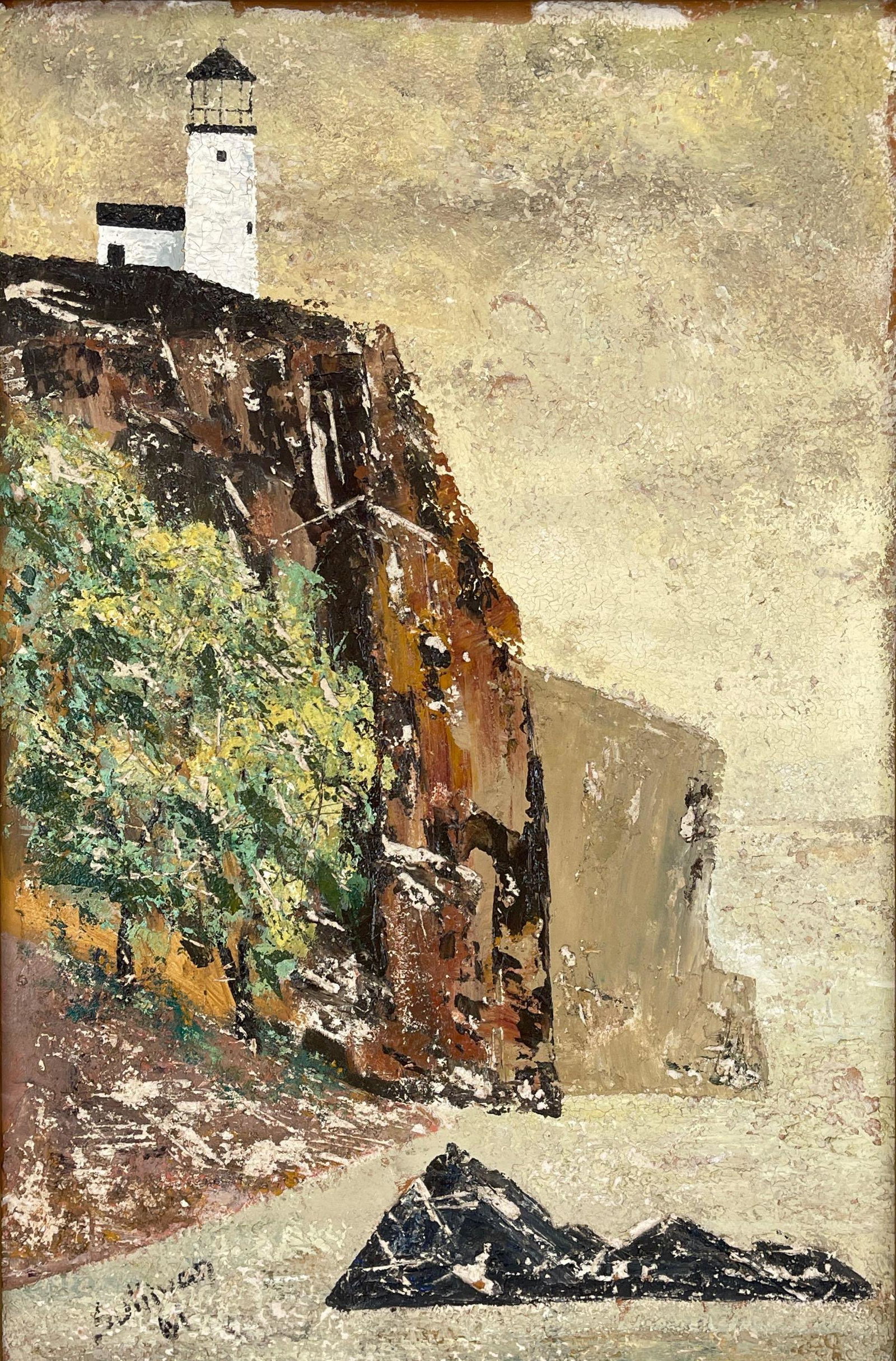 Landscape Of Pigeon Point Lighthouse, California, Oil (1 of 12)