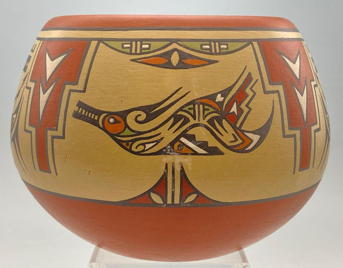 Margaret & Luther Gutierrez Polychrome 4-Sided Pot (1 of 9)