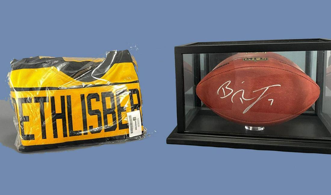 Signed Ben Roethlisberger Football Authenticated by (1 of 17)