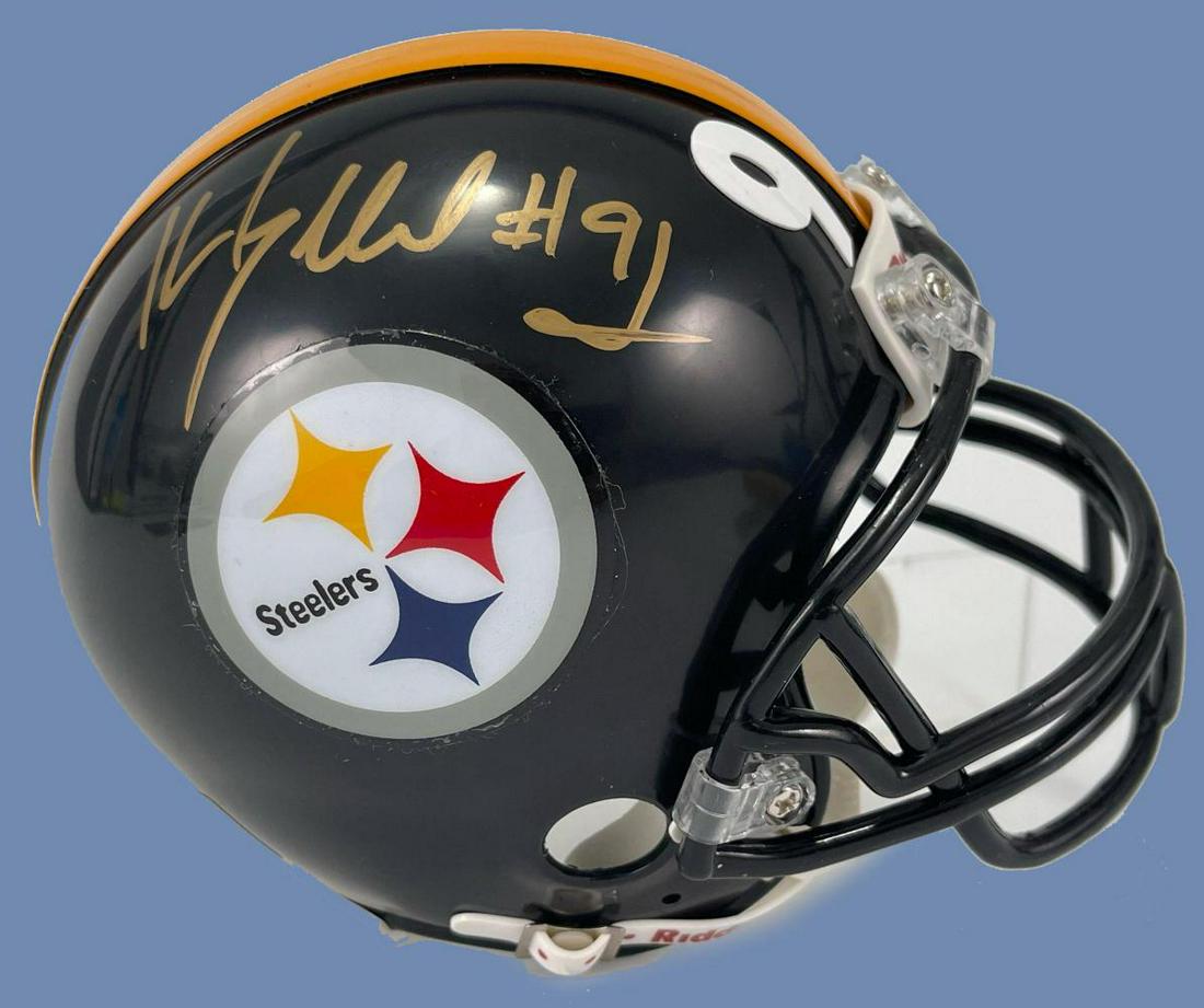 Steelers Miniature Helmet Signed by Kevin Greene 91 (1 of 15)