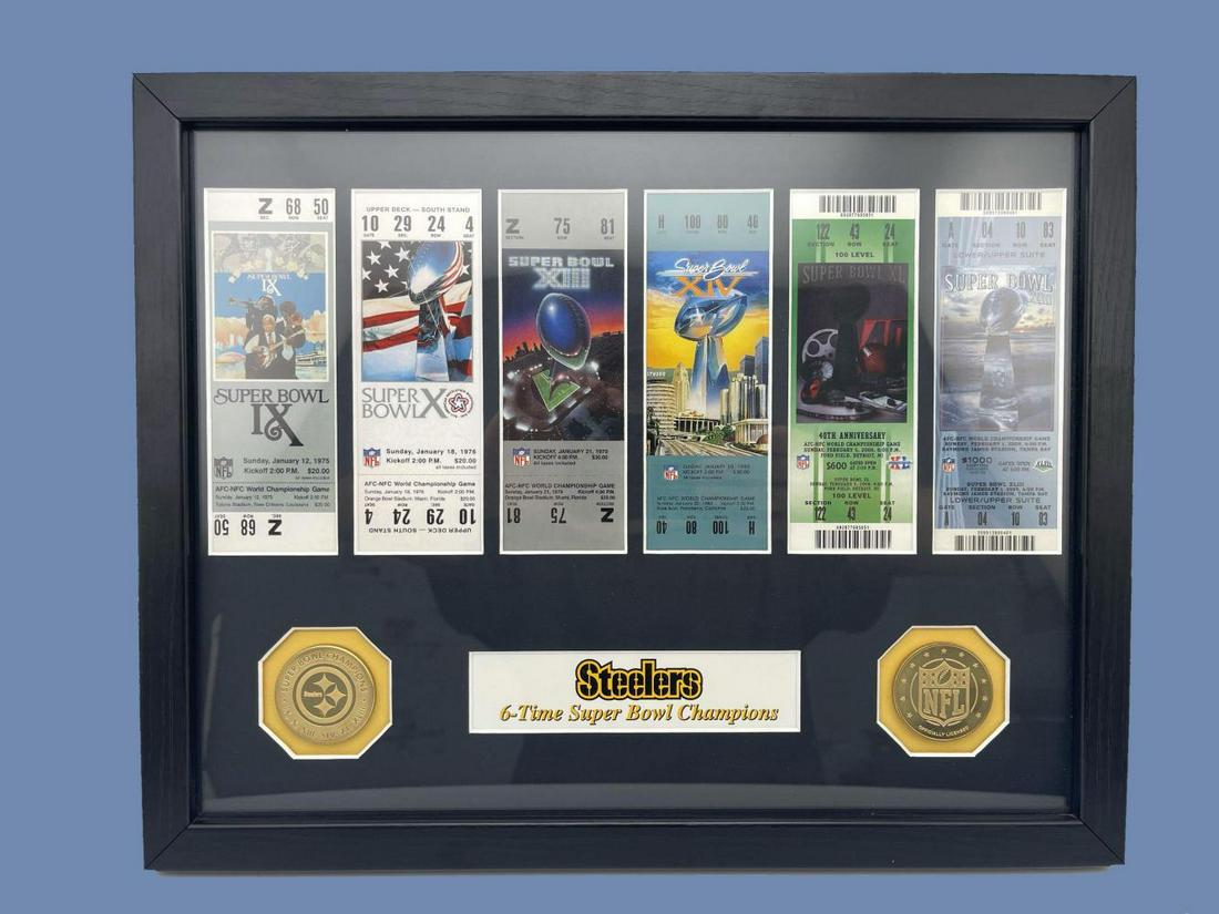 Official NFL Replica of 6 Pittsburg Steelers Super Bowl (1 of 7)