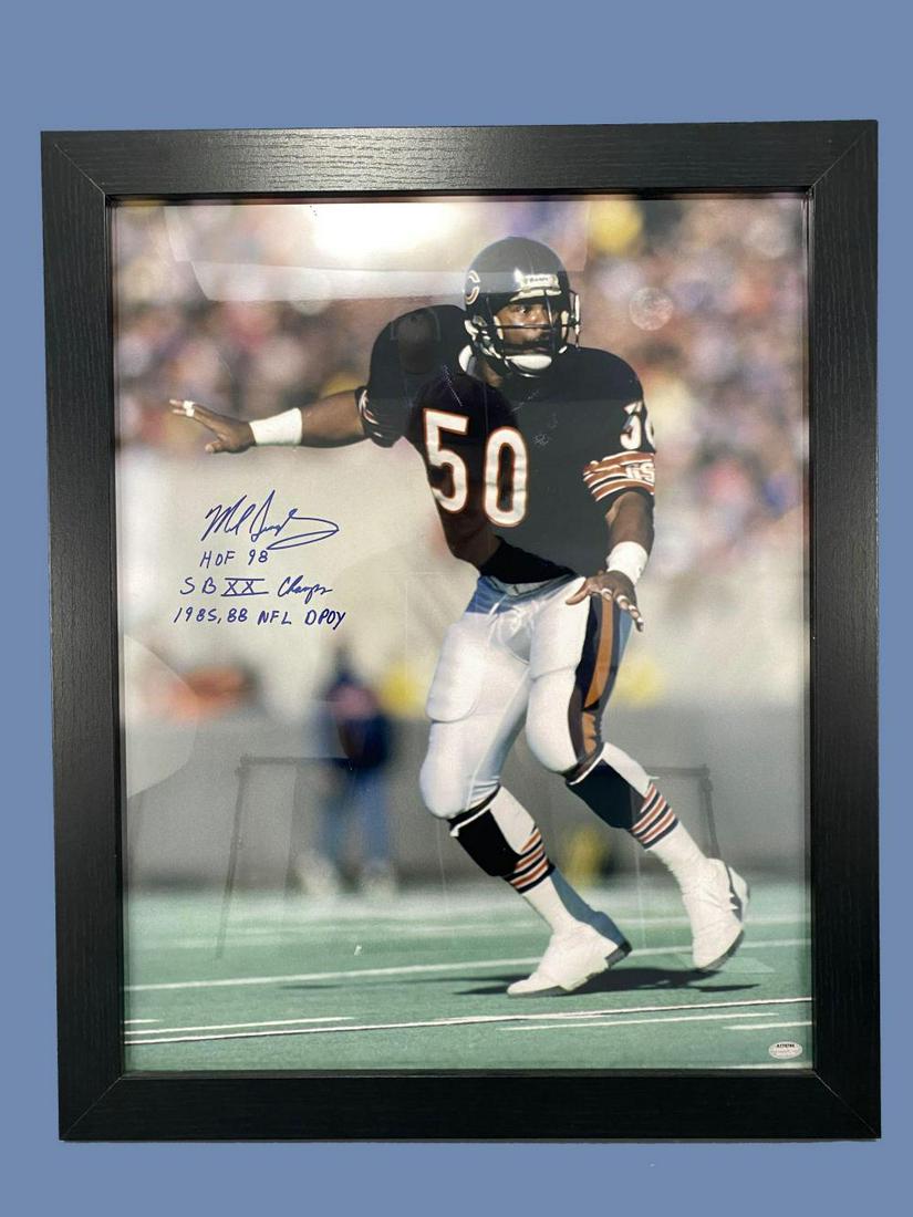 Signed Photo of Chicago Bears Mike Singletary (1 of 4)