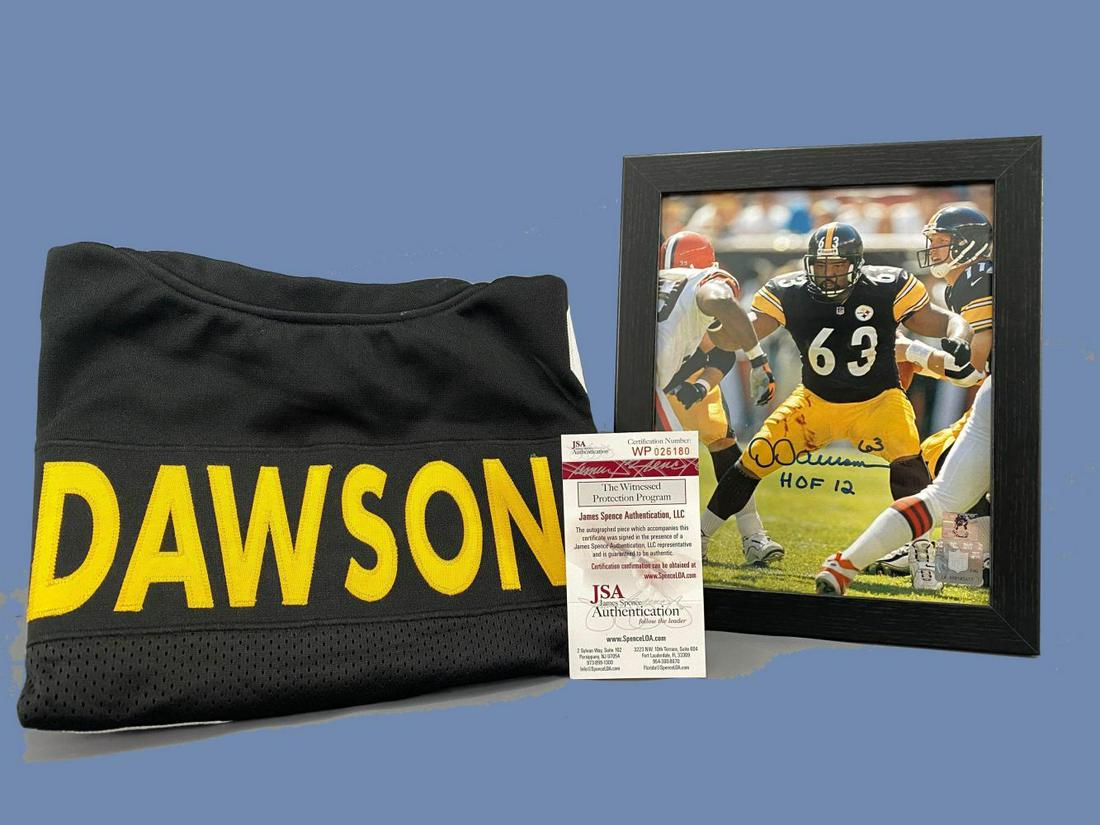 Jersey and Photo Signed by Pittsburgh Steelers No. 63 (1 of 9)