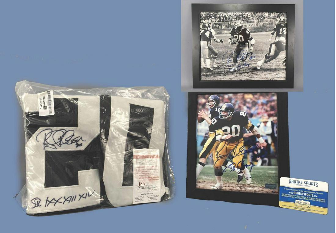 Rocky Bleier Pittsburgh Steelers Signed Jersey and (1 of 14)