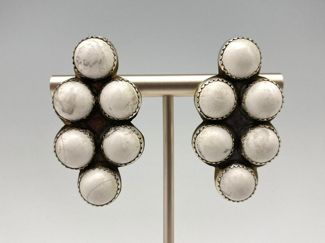 Navajo Sterling Silver & White Buffalo Turquoise (1 of 5)