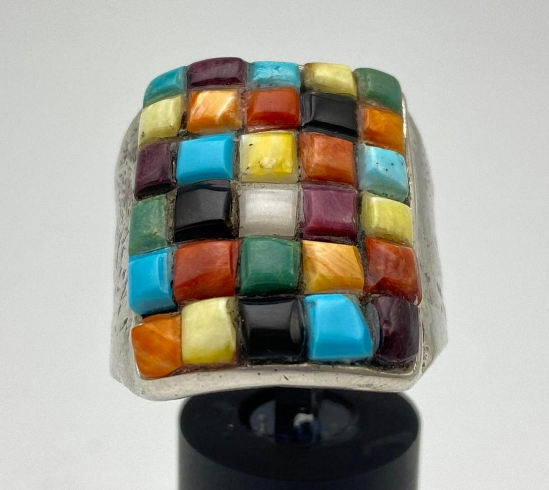Silver Native American Cobblestone Ring 16g (1 of 6)