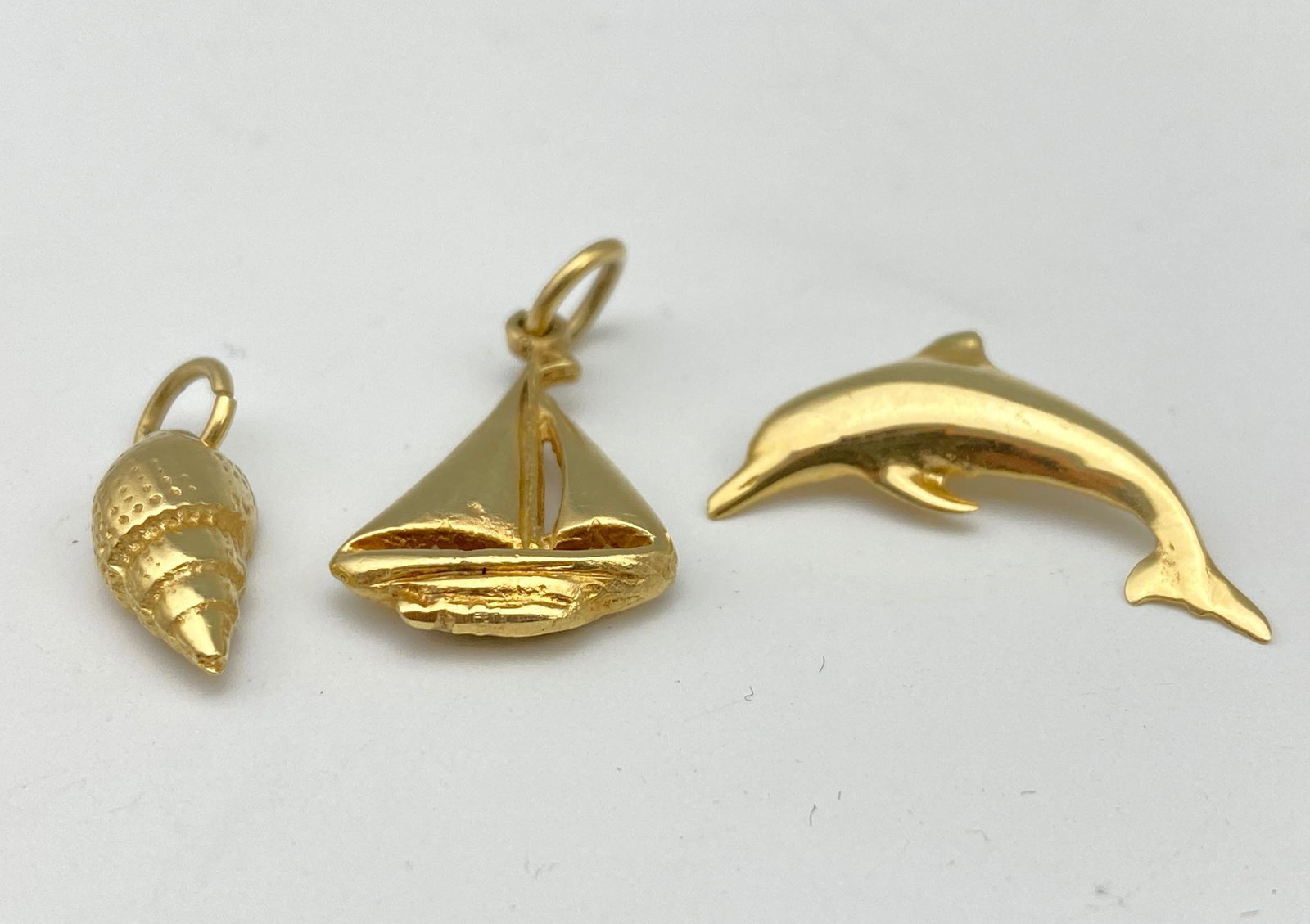 3 14k Gold Sea Themed Charms (1 of 7)