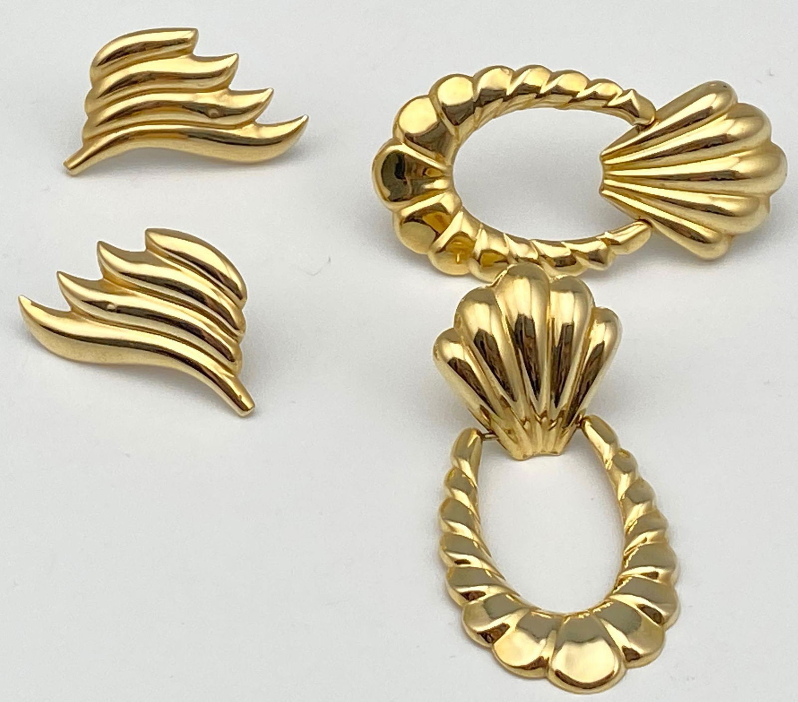 2 Pairs Of 14k Gold Earrings, 3.6 g (1 of 6)