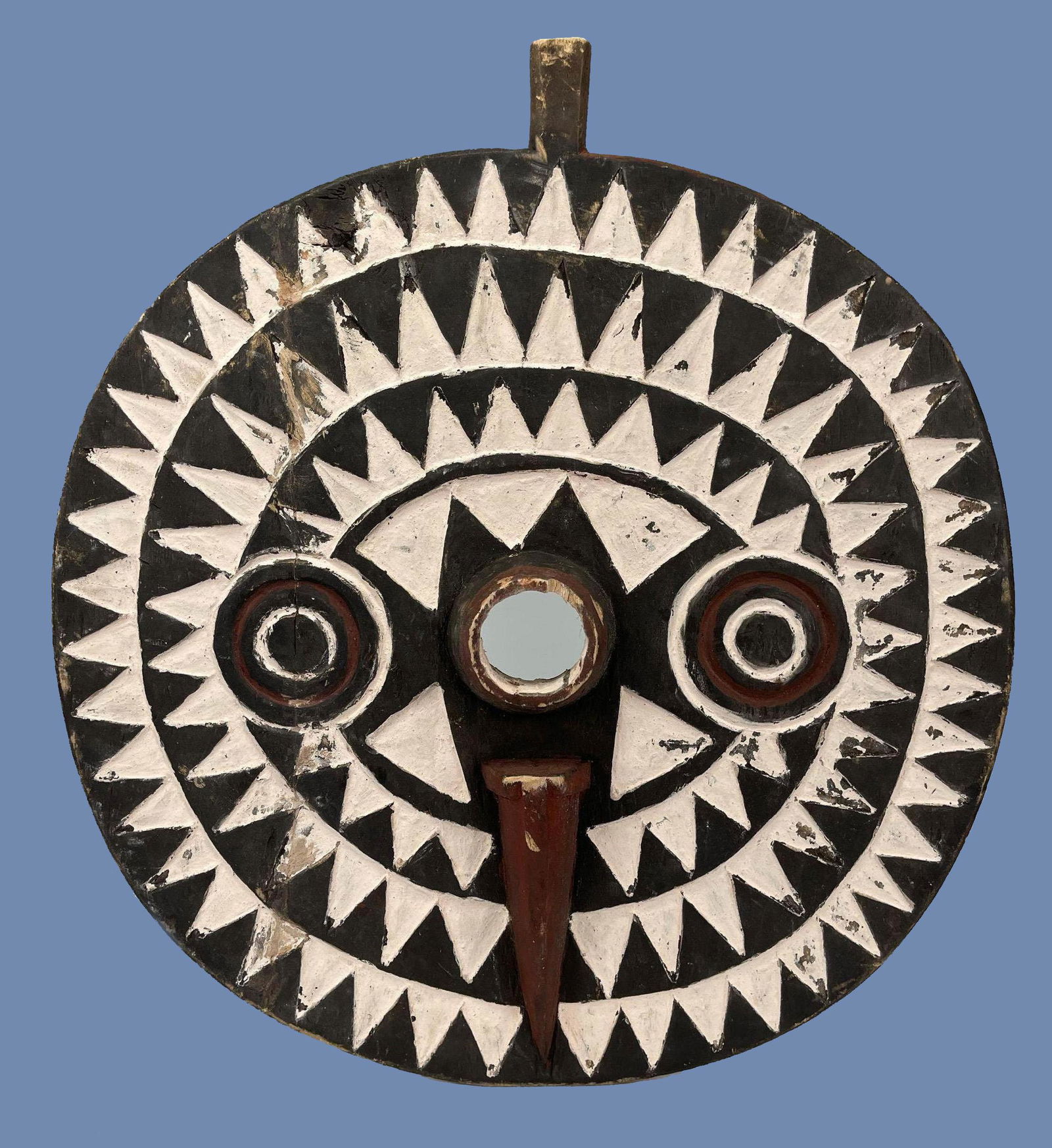 Vintage Round Bwa Sun Mask from Burkina Faso (1 of 12)