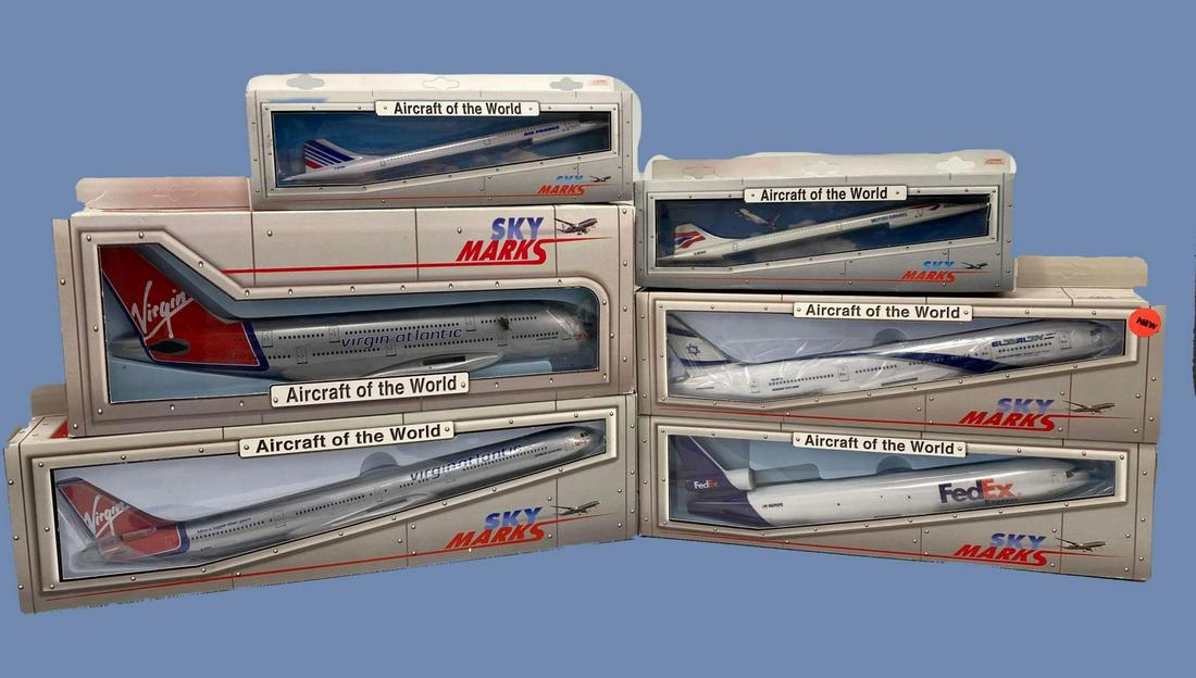 6 Daron Skymarks 1/200, 1/250 Scale Model Airplanes (1 of 13)