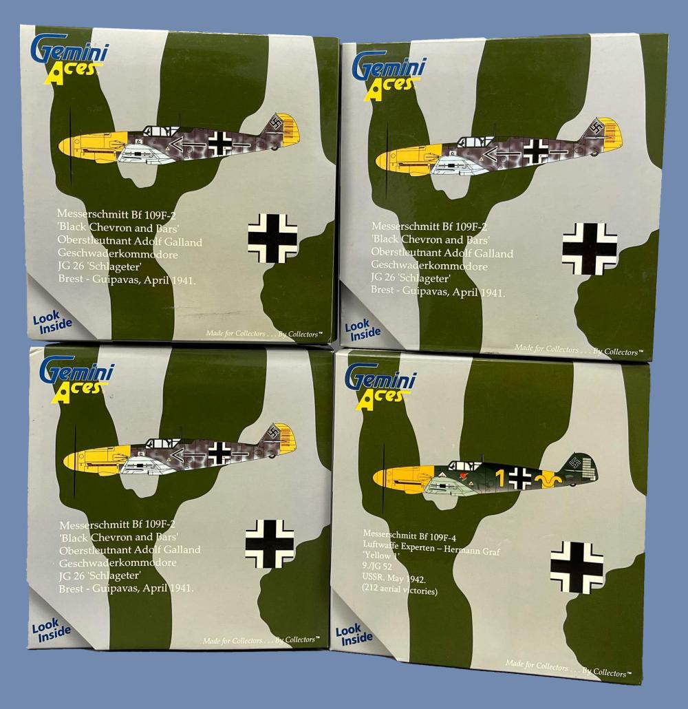 4 Gemini Ace 1:72 Scale Diecast Model Airplanes (1 of 9)