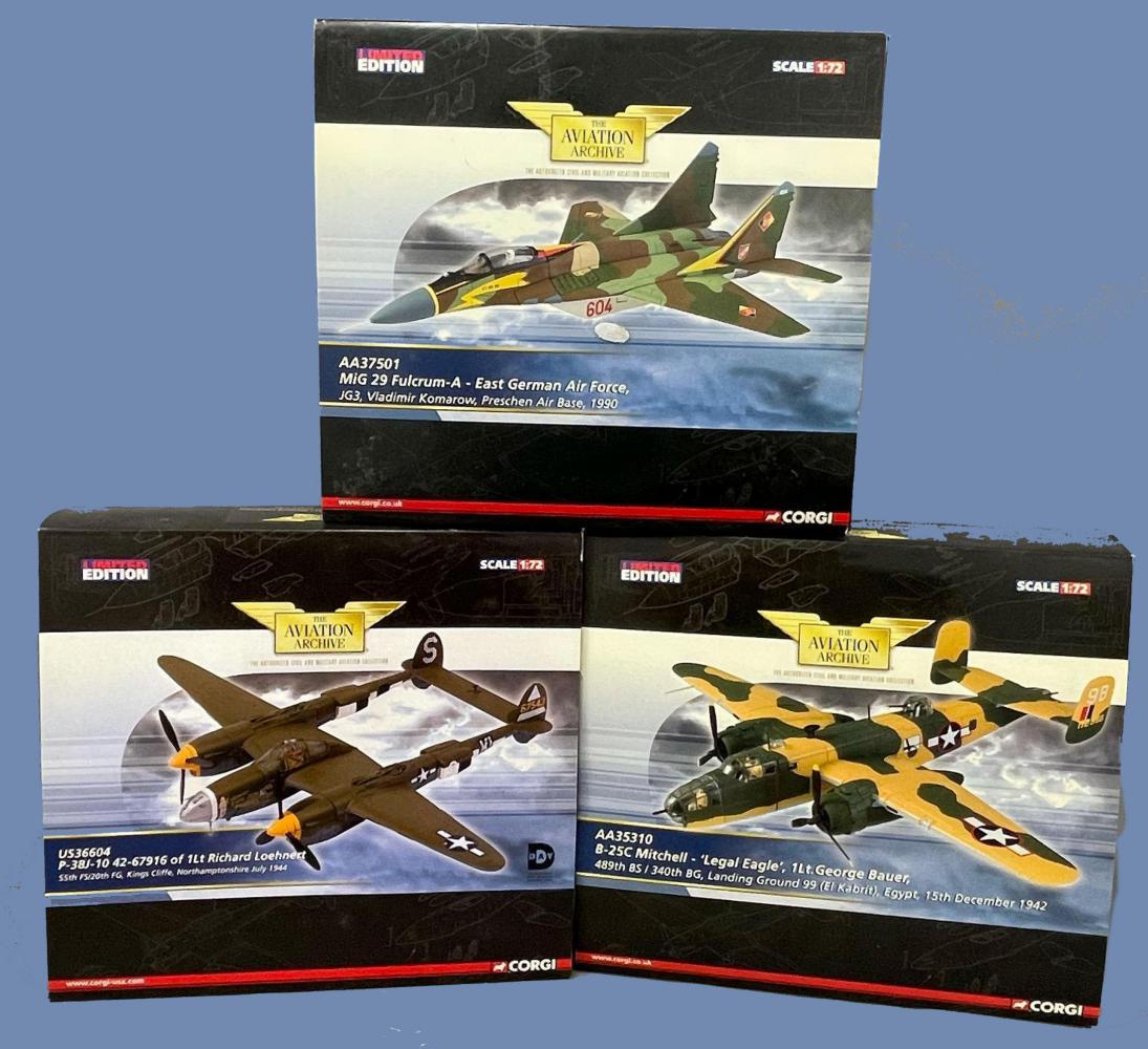 3 Corgi 'Aviation Archives' Limited Edition 1:72 Scale (1 of 11)