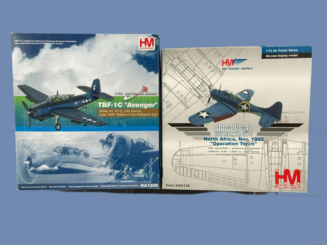 2 HobbyMaster 1:72 Scale Diecast Model Airplanes (1 of 10)