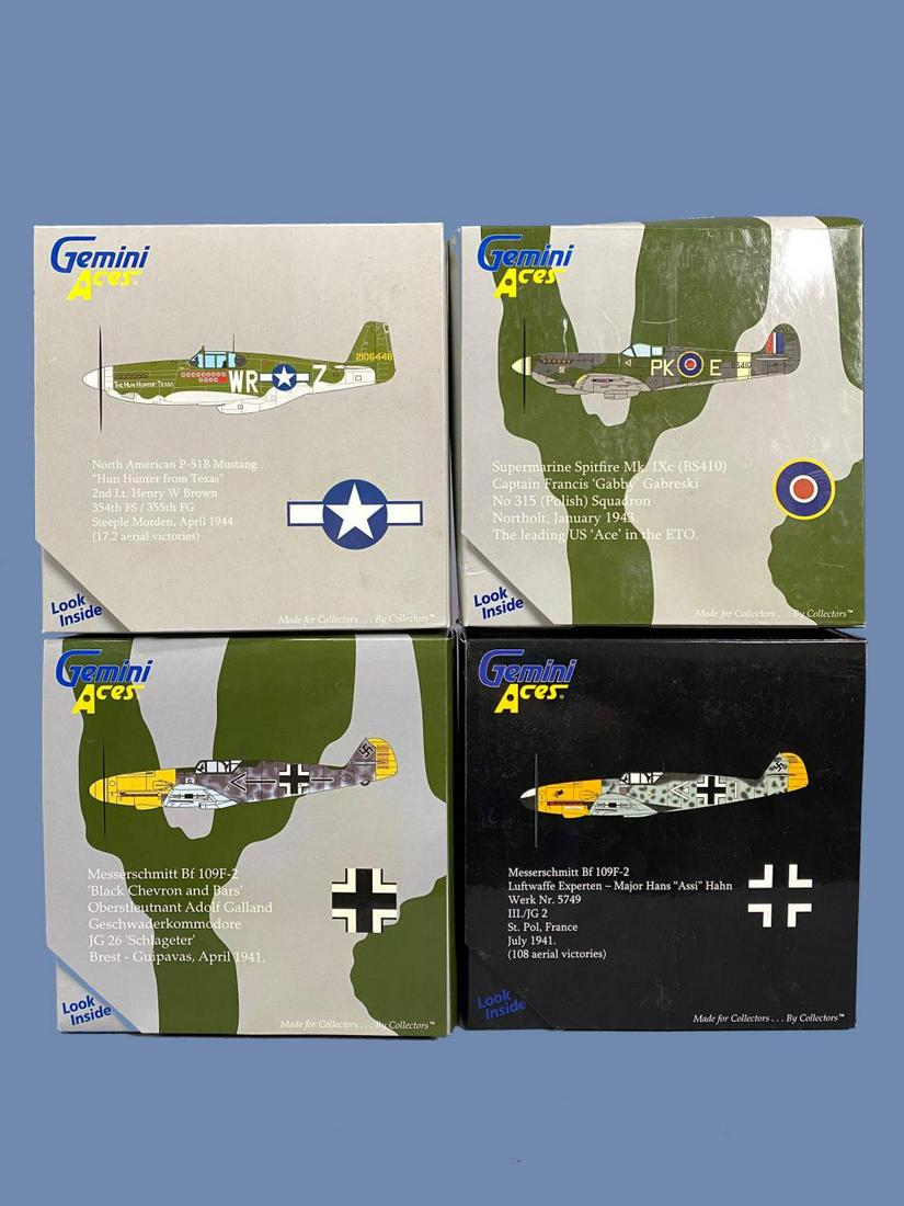 4 Gemini Aces Diecast Model Airplanes 1/72 Scale (1 of 11)