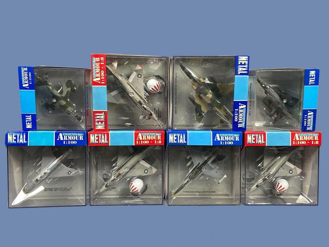 8 Metal Collection Armor Model Airplanes 1/100 Scale (1 of 10)
