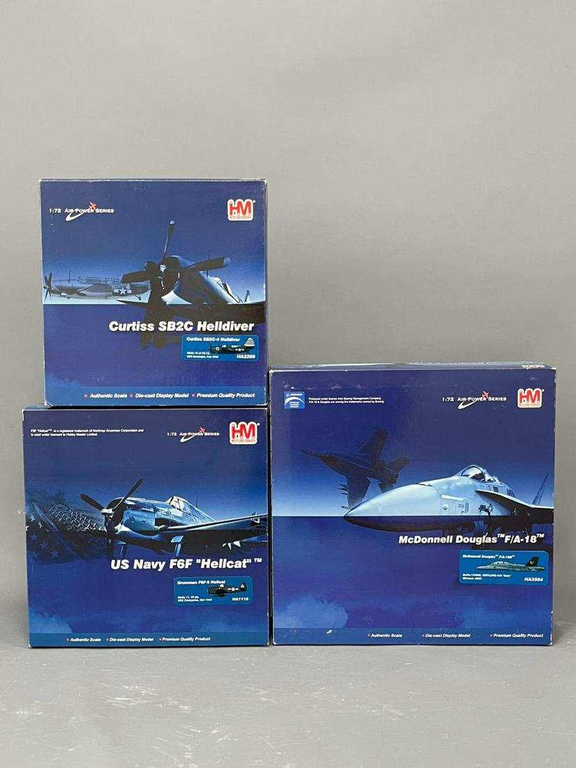3 HobbyMaster 1:72 Scale Diecast Model Airplanes (1 of 10)