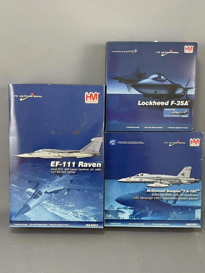 3 HobbyMaster 1:72 Scale Diecast Model Airplanes (1 of 10)